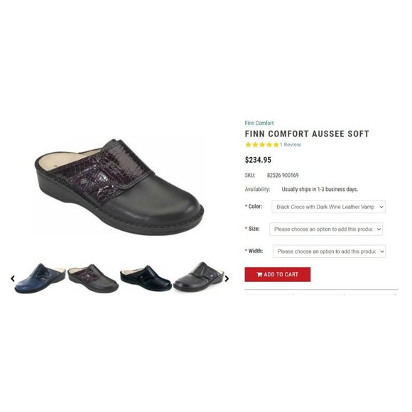 Finn Comfort Germany Aussee Soft Mule Clogs Size 37 Slip On Leather Croco Nappa - Picture 9 of 9